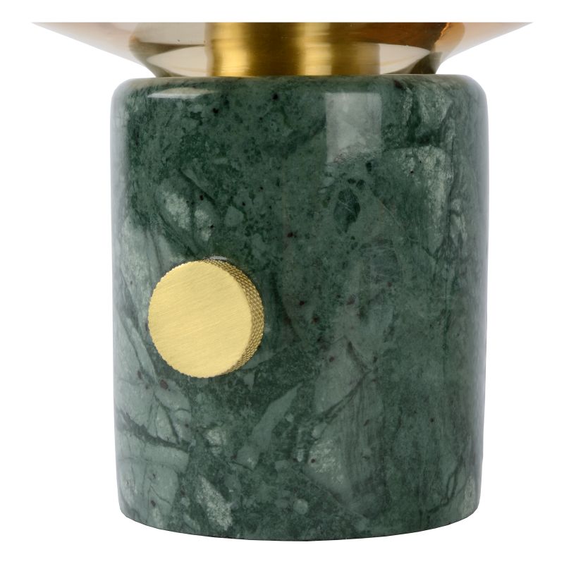 Lucide CHARLIZE - Stolná lampa - Ø 23 cm - 1xE27 - Jantárová